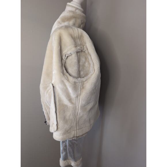 Fabulous Furs silver metallic futuristic Y2K coat by Donna Salyers lg - Picture 9 of 10